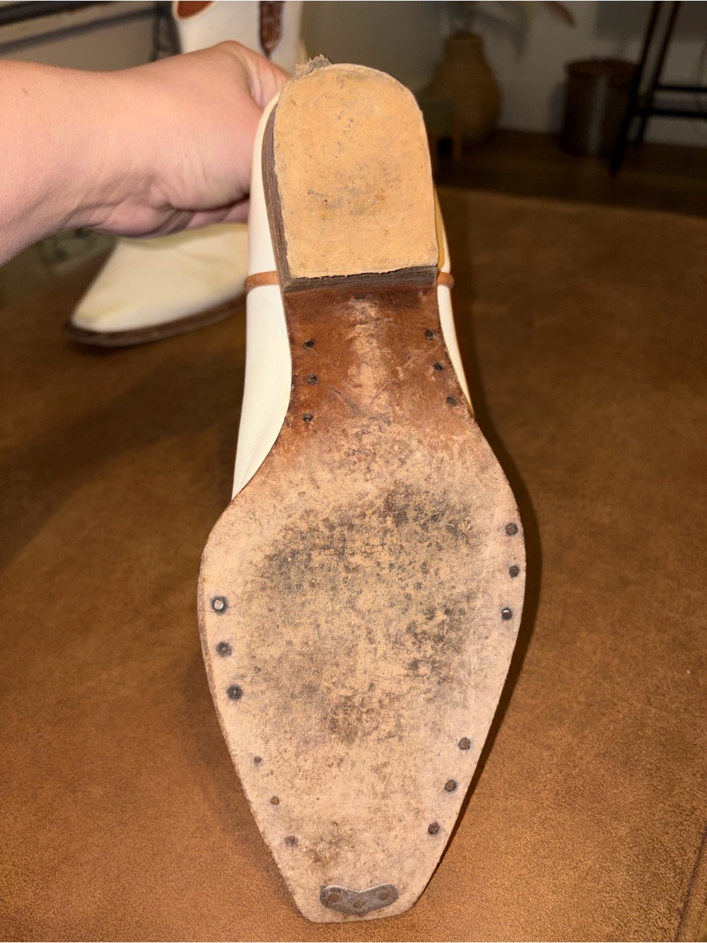 Free People We The Free Wesley White/boneLeather Ankle Boots Size 39 / 9 - Picture 11 of 16